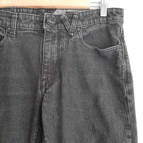 VOLCOM | Vorta Slim Straight Fit Vintage Black Jeans Men's Sz 31 - Picture 4 of 13